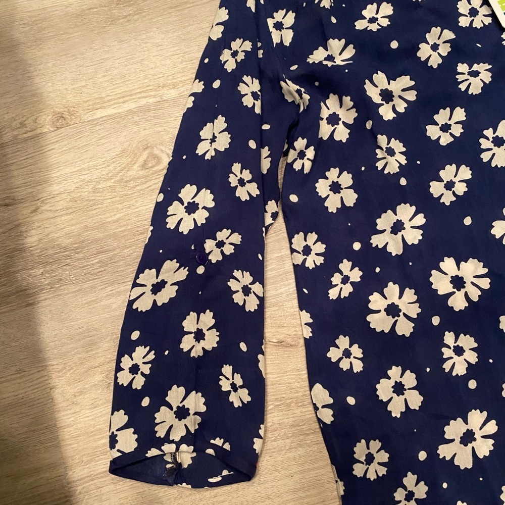 VIVANTE casual printed long sleeve beach resort vacation style coverup/M - Picture 5 of 9